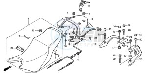 NT650V DEAUVILLE drawing SEAT