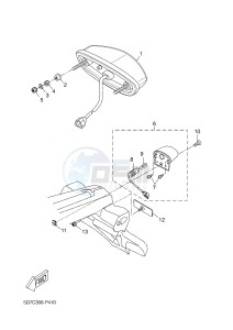 MT125 MT-125 (5D7L 5D7L 5D7L 5D7L) drawing TAILLIGHT