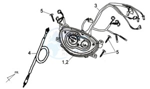 JET 4 R50 drawing DASHBOARD / SPEEDOMETER CABLE / WIRING HARNASS