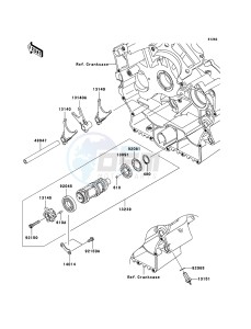 VN900 CLASSIC VN900BCFA GB XX (EU ME A(FRICA) drawing Gear Change Drum/Shift Fork(s)