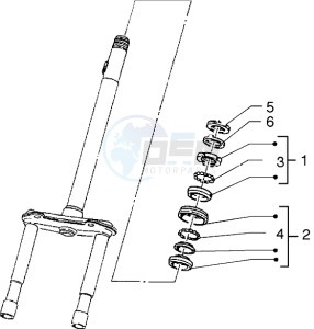 ICE 50 drawing Steering bearing ball tracks