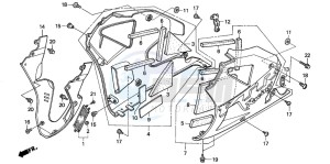 VTR1000SP VTR1000SP-2 drawing LOWER COWL (VTR1000SP2/3/ 4/5/6)