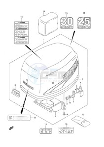 DF 30 drawing Engine Cover