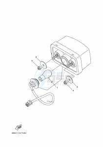 YFM450FWB KODIAK 450 (BJ5D) drawing TAILLIGHT