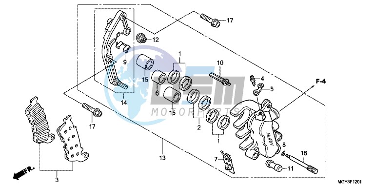 L. FRONT BRAKE CALIPER