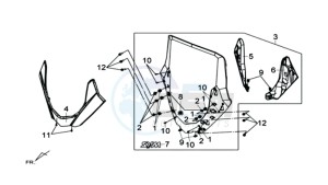 MAXSYM 600 I ABS EXECUTIVE SPORT L6 drawing WINDSCREEN