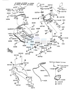 ZX 750 A [GPZ 750] (A1-A2) [GPZ 750] drawing FAIRING -- ZX750-A2- -