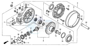 GL1500C VALKYRIE drawing FINAL DRIVEN GEAR