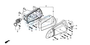 SH50 SH FIFTY drawing AIR CLEANER