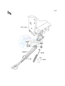 Z750_ABS ZR750M7F GB XX (EU ME A(FRICA) drawing Stand(s)