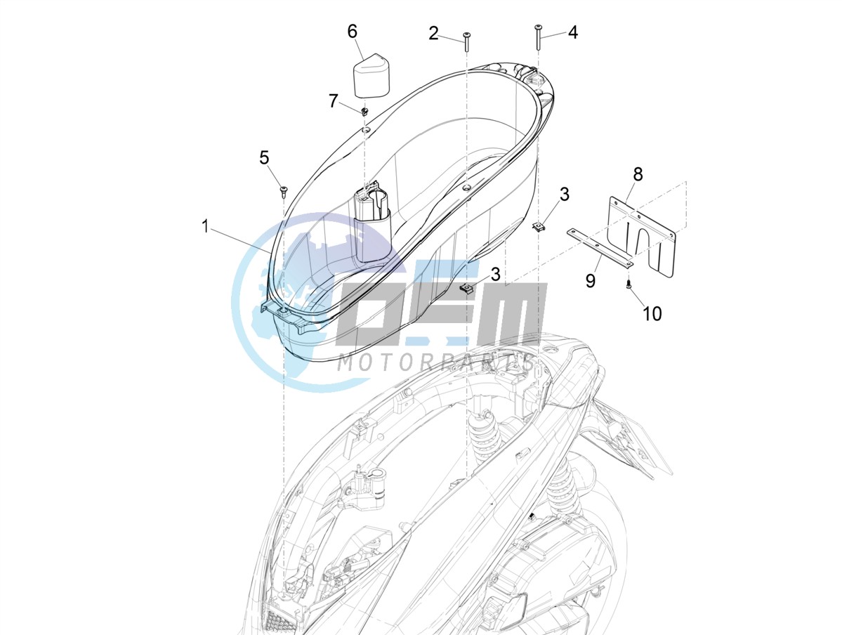 Helmet housing - Undersaddle