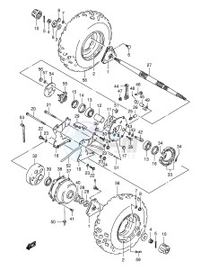 LT80 (P1) drawing REAR WHEEL