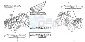 TRX350FE FOURTRAX ES drawing MARK