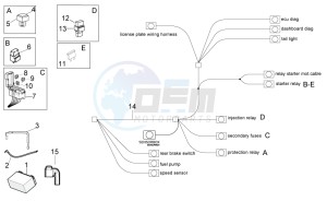 RSV 4 1000 APRC R ABS USA drawing Electrical system II