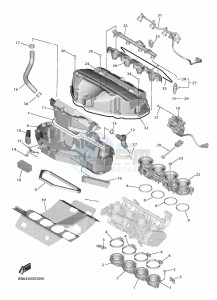 YZF600 YZF-R6 (BN6K) drawing INTAKE