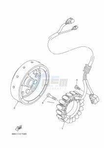 YFM450FWBD KODIAK 450 (B5R2) drawing GENERATOR