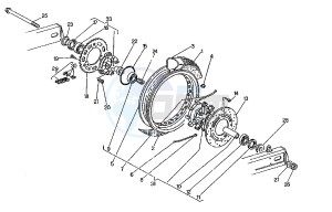 ELEFANT 750 drawing REAR WHEEL