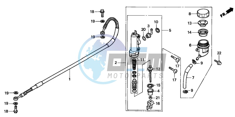 REAR BRAKE MASTER CYLINDER