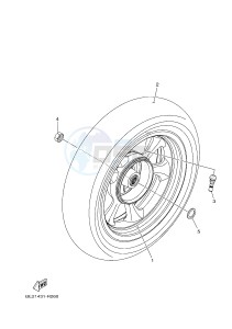 MWS125-C TRICITY 125 (BU51 BU53) drawing REAR WHEEL