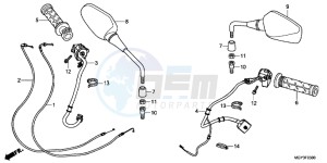 VFR800XB Crossrunner E drawing SWITCH/ CABLE