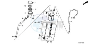 NSA700A9 KO / MME drawing REAR BRAKE MASTER CYLINDER