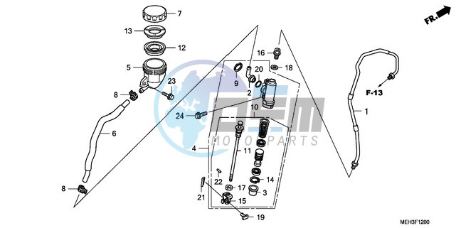 REAR BRAKE MASTER CYLINDER