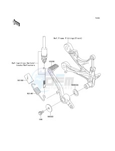 ZX 600 N [NINJA ZX-6RR] (6F) N6F drawing BRAKE PEDAL_TORQUE LINK