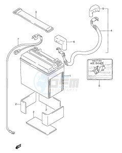 GSX-R1100W (E28) drawing BATTERY