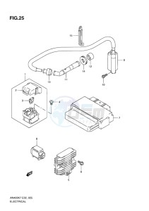 AN400 ABS BURGMAN EU-UK drawing ELECTRICAL