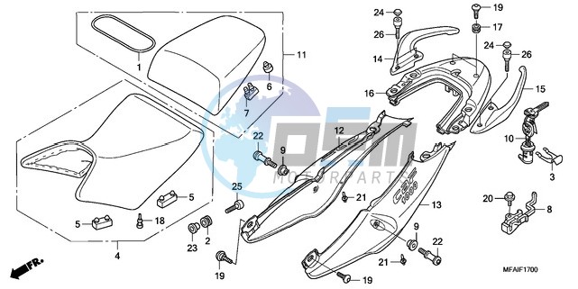 SEAT/SEAT COWL