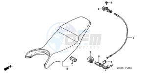 VFR800A9 Ireland - (EK / ABS MME) drawing SEAT