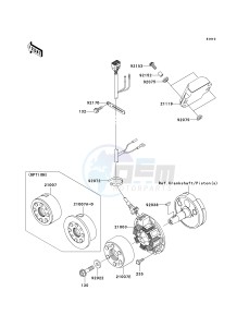 KX 125 M (M1) drawing GENERATOR