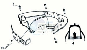 ALLO GT 45KMH 50 drawing INNER MUDGUARD