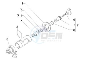 Liberty 50 4T PTT 2009-2017 drawing Locks