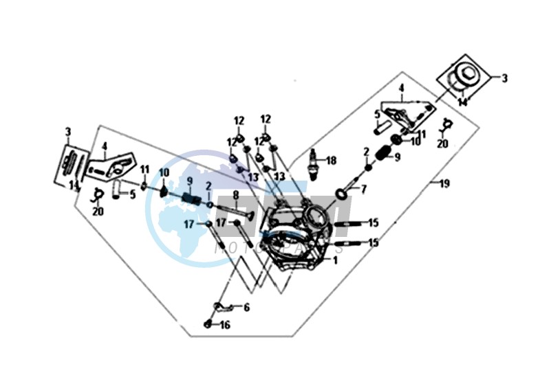 CYLINDER HEAD KPL.