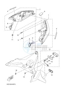 YP125RA (ABS) X-MAX125 ABS X-MAX (2DMA 2DMA) drawing TAILLIGHT