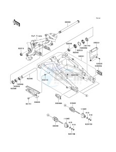 ER 650 C [ER-6N](9F) C9F drawing SWINGARM