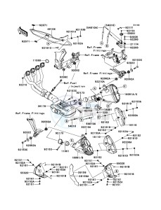 Z1000SX ABS ZX1000HCF FR GB XX (EU ME A(FRICA) drawing Muffler(s)