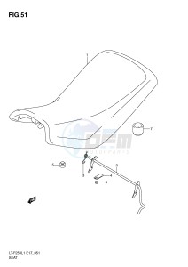 LT-F250 (E17) drawing SEAT (LT-F250L1 E17)