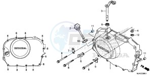 VT750SE Shadow E drawing RIGHT CRANKCASE COVER (VT750S)