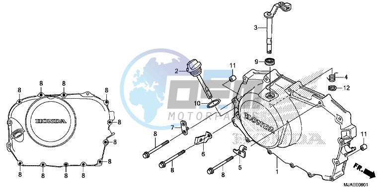 RIGHT CRANKCASE COVER (VT750S)