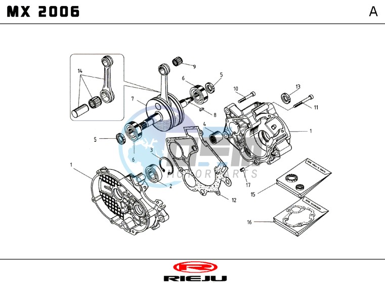 TAV A CRANKCASE - CRANKSHAFT