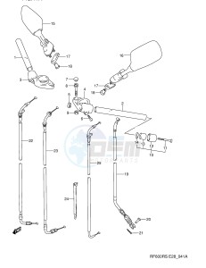 RF600R (E28) drawing HANDLE BAR (MODEL R S)