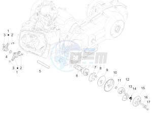 Liberty 125 4T Delivery E3 NEXIVE drawing Rocking levers support unit