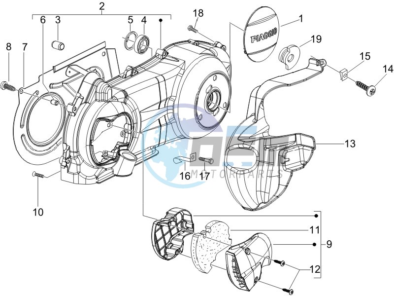 Crankcase cover - Crankcase cooling