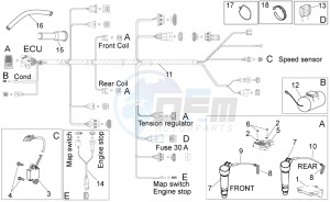 MXV 450 Cross drawing Electrical system