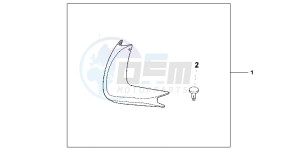 VFR1200FC drawing SIDE DEFLECTOR