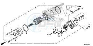 TRX420FA1H TRX420 ED drawing STARTER MOTOR