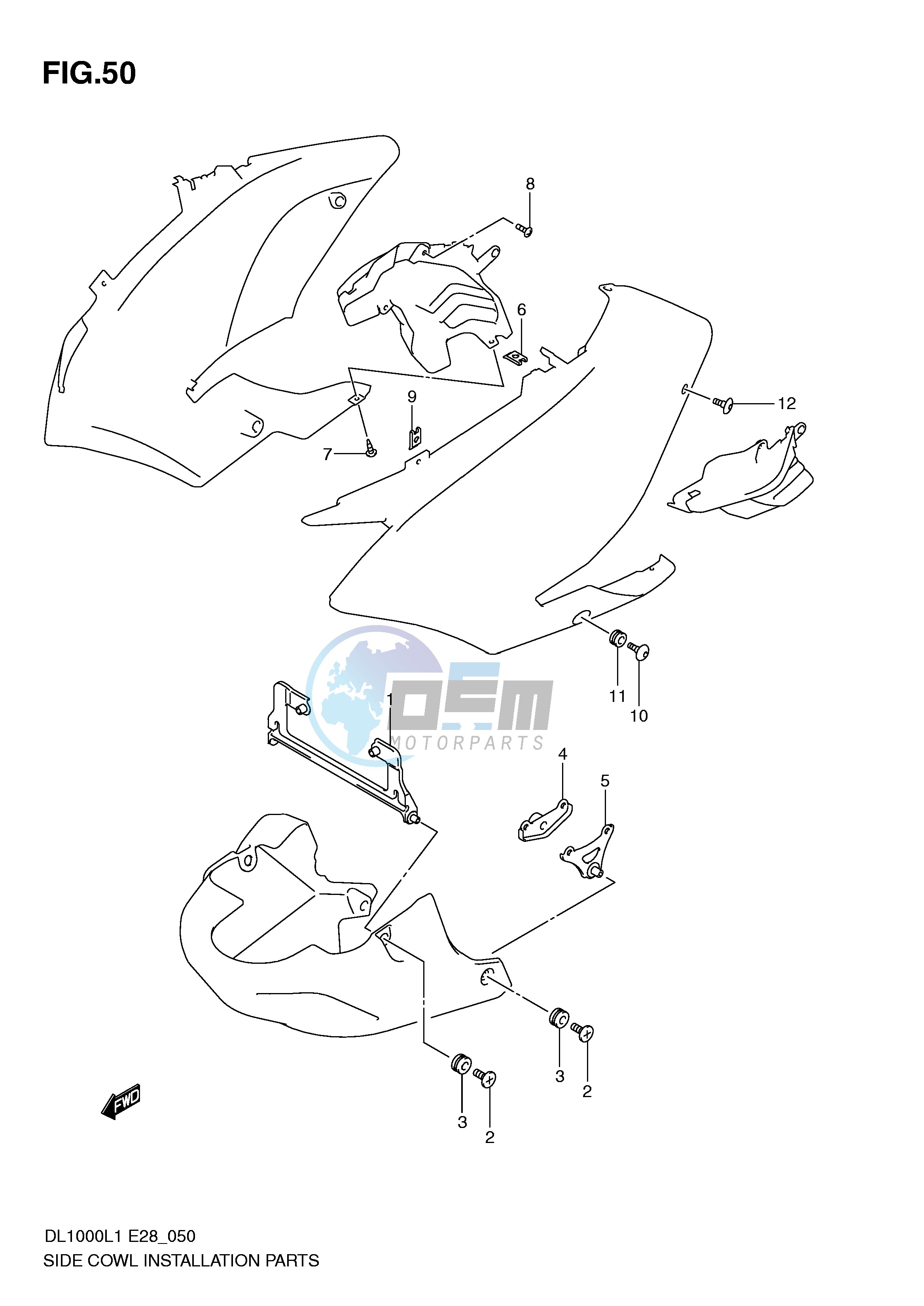 SIDE COWL INSTALLATION PARTS