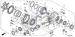 VFR1200FDF VFR1200F Dual Clutch E drawing FINAL DRIVEN GEAR